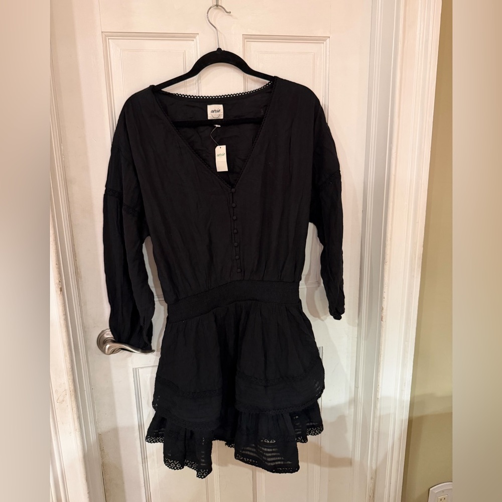 Aerie Black V-Neck dress - Picture 2 of 5